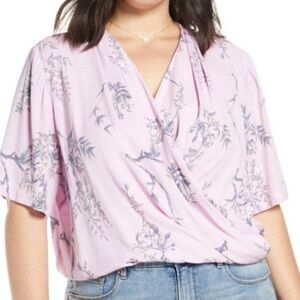 Leith Light Pink Floral Blouse